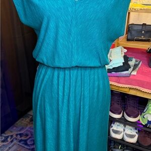 Mossimo Supply Co. Teal High Low Dress